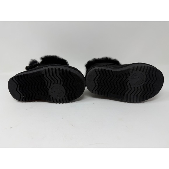 Billy Footwear Kids Toddler Cozy II Black Fur Trim Winter Boots Size 5M US - Picture 4 of 6